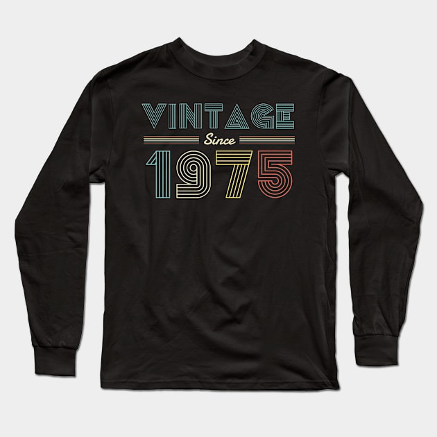 Vintage since 1975 45th Birthday Men Long Sleeve T-Shirt by Bestseller